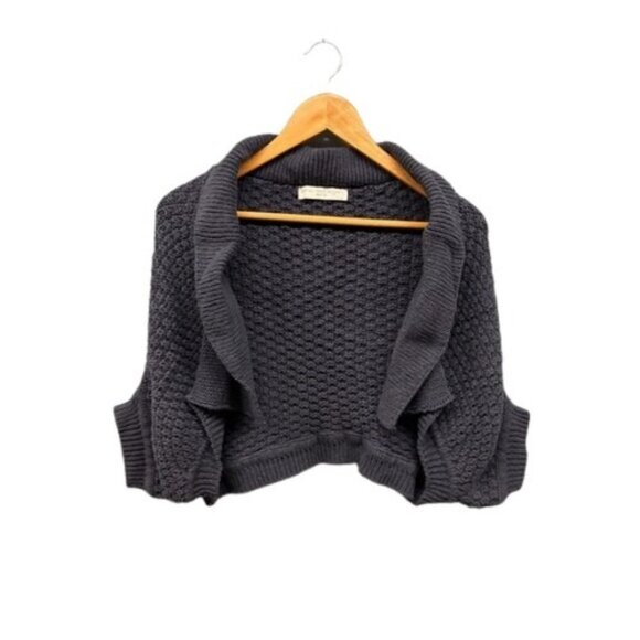 Stella McCartney Knit Shrug Sweater Women’s‎ IT 38 Dark Gray Cropped Cardigan - Picture 1 of 9